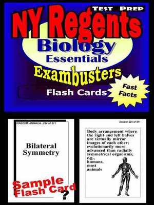 cover image of NY Regents Biology-Living Environment Test Prep Review - Exambusters Flashcards